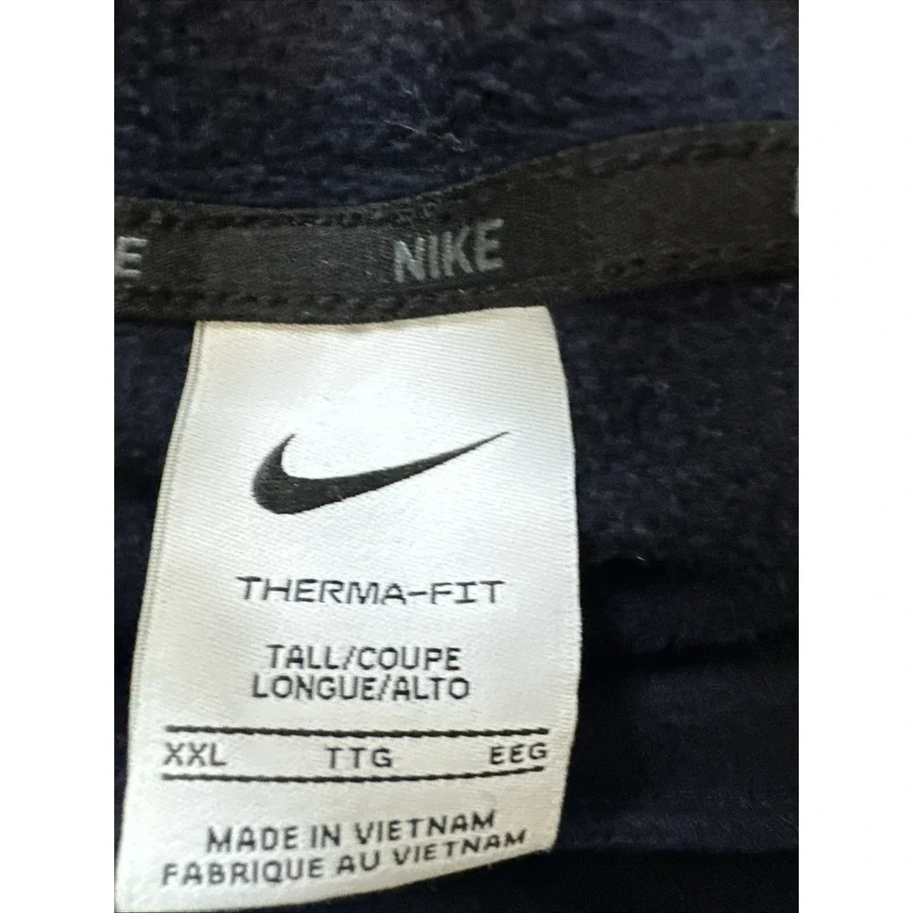 Nike‎ Pullover Mens Blue Size XXL(T) Therma-FIT Two-Toned Logo Comfy CU6238-452